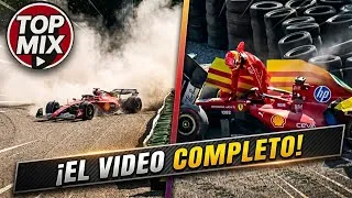 Thumbnail: ¡BRUTAL ACCIDENTE DE LECLERC EN MONZA! 💥 Ferrari destruido a 240 km/h | Análisis GP Italia 2026
