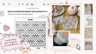 Thumbnail: how to crochet the flower mesh pattern (spring/summer design) | tutorial ￼+ crochet along!