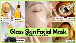 Thumbnail: KOREAN GLASS SKIN FACIAL😱😇 | 100% result | whitening facial #korean #glassskin #diy 