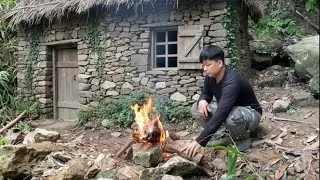 Thumbnail: 10 days to build a stone shelter in the deep forest for survival