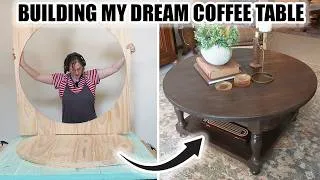 Thumbnail: DIY Round Coffee Table That Looks Expensive| Rental Living Room Makeover