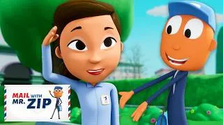 Thumbnail: New! Ms. Wendy Arrives to Solve a Lost Letter Case! | Mail with Mr. ZIP | Fun Videos for Kids