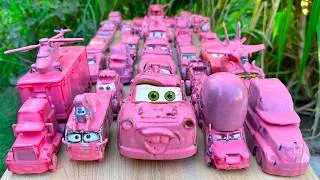 Thumbnail: Clean up muddy minicars & disney pixar car convoys🏎🚗🚚! Play in the garden