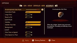 Thumbnail: Grounded - Accessibility Option Arachnophobia Safe Mode Demonstration Warning Full Spider at the end