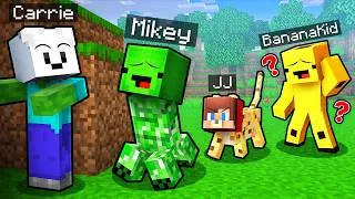 Thumbnail: JJ and Mikey Turn Into MOBS in Minecraft Hide-and-Seek...