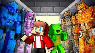 Thumbnail: JJ and Mikey Can Shapeshift Into ELEMENTAL TRANSFORMERS in Minecraft!