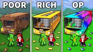Thumbnail: JJ and Mikey: From POOR To OP Bus Evolution in Minecraft...