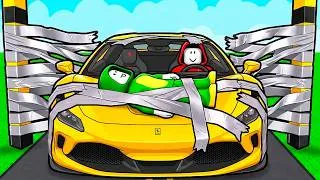 Thumbnail: JJ and Mikey CAR vs TAPE in Roblox ! Maizen