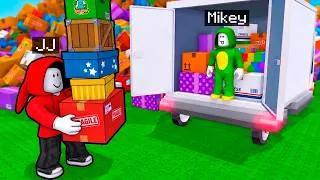 Thumbnail: JJ and Mikey are Loading a Truck for 24 Hours in Roblox! Maizen