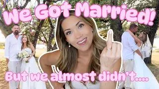 Thumbnail: OUR UNCONVENTIONAL WEDDING (that almost never happened…) 🤍 Wedding Details (& Drama.)