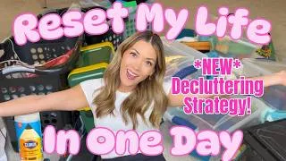 Thumbnail: MASSIVE HOME RESET with BRAND NEW Decluttering & Cleaning Strategy for Back-to-School! #cleanwithme