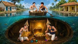 Thumbnail: गरीब मछुआरे की किस्मत Underwater Cave Gold Treasure Hindi Kahaniya Moral Stories