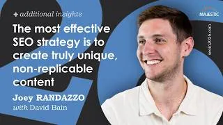 Thumbnail: The most effective SEO strategy is to create truly unique, non-replicable content - Joey Randazzo