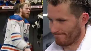 Thumbnail: Connor McDavid's locker room outburst interrupts Matthew Tkachuk interview