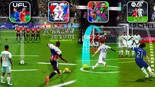 Thumbnail: UFL Mobile vs DLS 26 vs eFootball 26 Mobile vs FCM 26 | Freekick Comparison