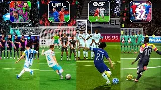 Thumbnail: eFootball 26 Mobile vs UFL Mobile vs FCM 26 vs DLS 26 | Freekick Comparison