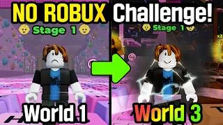 Thumbnail: From Noob to World 3 Without Robux! (+1 Speed Keyboard Escape)