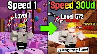 Thumbnail: From Noob to INSANE SPEED While Beating Every Stage In Roblox +1 Speed Keyboard Escape!