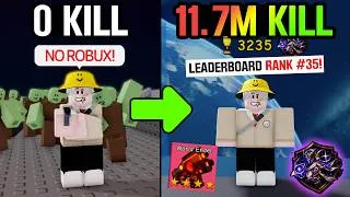 Thumbnail: From Noob to Ranked Player Without Robux (Solo) In Roblox Survive Zombie Arena!