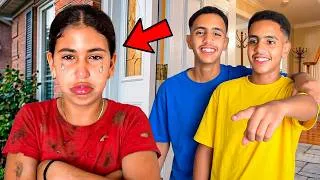 Thumbnail: للأسف.. التوأم الشرير هجموا علينا 😨🔥وجراو على رانيا من الدار! 💔(سرقوا ليها التليفون 😱📱)