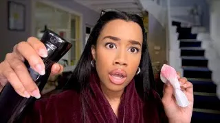 Thumbnail: ASMR Overprotective Mom Catches You Wearing Make-up and Spit Paints It Off 💄😡