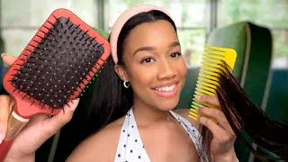 Thumbnail: ASMR Girl Who Can’t Stop Gossiping Plays With Your Hair on The School Bus 📚💆 ASMR Hair Play