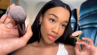 Thumbnail: ASMR Girl On The Plane Calms You Down Because You’re Afraid of Flying ✈️ 💆 ASMR Personal Attention