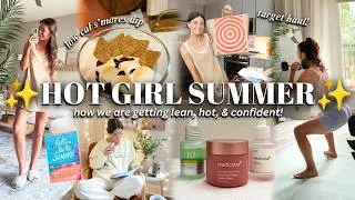 Thumbnail: HOT GIRL SUMMER 🥥🌴 high protein grocery haul, target trip, ab routine & summer morning routine