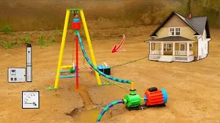 Thumbnail: DIY Mini Borewell Drilling Machine | Submersible Water Pump | Crop Farming | Science Project