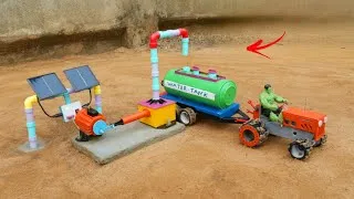 Thumbnail: DIY Mini Tractor | Solar Water Pump | Concrete Mixer Machine | Water Supply Tanker | Science Project