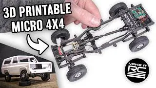 Thumbnail: 1/24 Scale 3D Printable Micro 4x4 Chassis 🔧TTC 01 Assembly Tutorial