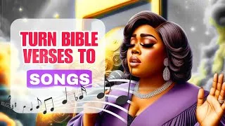 Thumbnail: Turn Bible Verses Into AI -Generated Music | Faceless Christian Content Creation