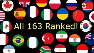 Thumbnail: Most Dangerous Countries Size Comparison (All 163 Countries Ranked!)
