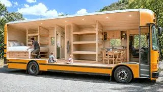 Thumbnail: Family of 10 Turns a School Bus Into a Home With 7 Beds | Start to Finish by @TheBusLifeShow