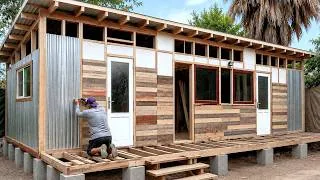 Thumbnail: Man Turns Wooden Pallets into a Home with a Kitchen and Bathroom | Start to Finish by @klerobi1