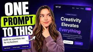 Thumbnail: How I Built a Professional Portfolio + CRM in One Shot with AI | Coderick AI