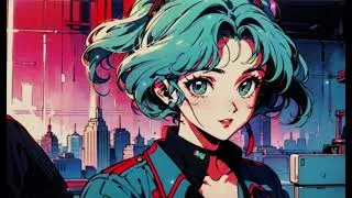 Thumbnail: 🎶 Blue-Haired Japanese Beauty - Midnight Groove: Nostalgic Lofi Beats & City Pop Grooves 🌃🚗✨