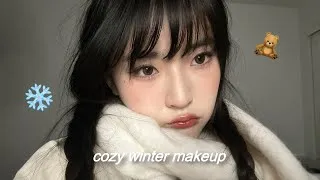 Thumbnail: Cozy Winter Makeup Tutorial ❄️🧸🤍