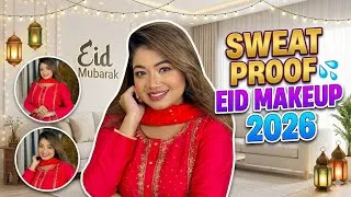 Thumbnail: Simple Glam Eid Makeup Tutorial 2026 🌙 | Sweat-Proof 💦 Long Lasting Summer Eid Look ✨LINDA  