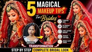 Thumbnail: 🇮🇳Indian🇮🇳 Bridal Makeup Tutorial🫶🔥| ✨️💍Bridal Makeup Step by Step + 5 Secret Makeup Tips👌✨️