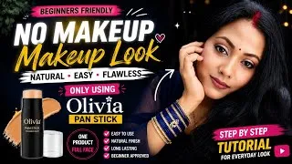 Thumbnail: Beginners No Makeup Look 😍 | Olivia Pan Stick Full Face Makeup Tutoria lMakeup Look for Beginners 💖 