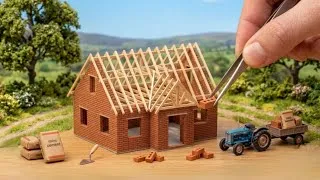 Thumbnail: Diy mini House construction using real bricks and cement science project 
