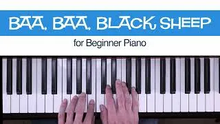 Thumbnail: Baa, Baa, Black Sheep - FREE Beginner Piano Sheet Music -  MakingMusicFun.net