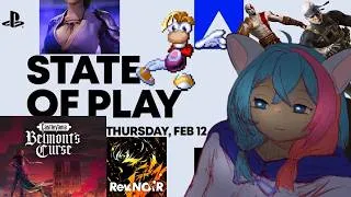 Thumbnail: Playstation State of Play 02/12/26 Reaction - Castlevania! Rayman! MGS4! IT WAS SO GOOD! | VTuber