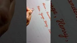 Thumbnail: Writing English names A to Z in beautiful cursive handwriting #handwriting #calligraphy #names 