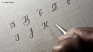 Thumbnail: Amazing capital letters in cursive calligraphy handwriting A to Z #calligraphy #cursivewriting