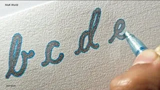Thumbnail: Cursive handwriting small letters a to z writing practice for beginners