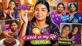 Thumbnail: I Went Back to the Place That Holds My Childhood Memories❤️ Chennai Trip | Weekly Vlog✨️