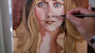 Thumbnail: "Elizabeth Olsen" | Portrait Oil Painting Time-lapse