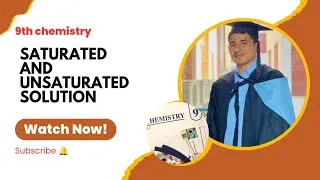 Thumbnail: 🌟 “Saturated vs Unsaturated Solution | Easy & Simple Chemistry Guide” 🌟#chemistry #foryou #education